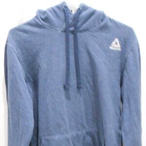 Reebok Men's Navy Blue Drawstring Hooded Sweatshirt W/Pouch Front Pocket-Size Lg